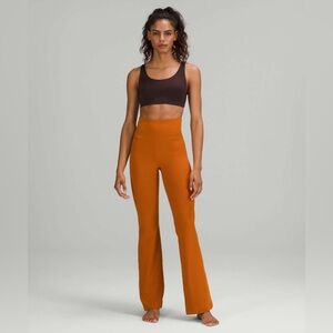 Lululemon groove high rise flared pant roasted orange